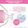 Chicco Well-Being Glass Feeding Bottle 240ML Medium Flow Pink