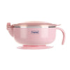 Hopop Stainless Steel Bowl with Lid & Suction Base6M+ – Pink