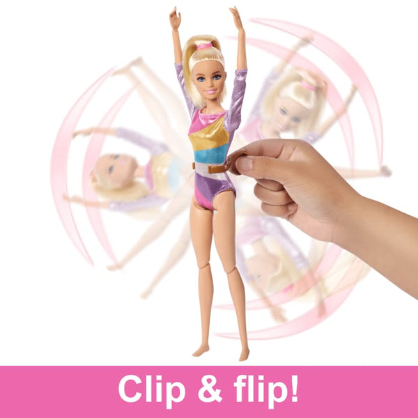 Barbie Gymnastics Playset With Blonde Fashion Doll & Balance Beam