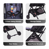 R For Rabbit Stroller Pocket Stroller Lite Grey