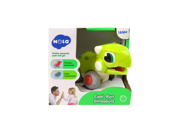 Hola Dinosaur on Wheels Friction Toy 18M+ 12 x 12 x 11 cm Green