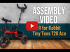 R For Rabbit Tricycle Tiny Toes T20 Ace Red