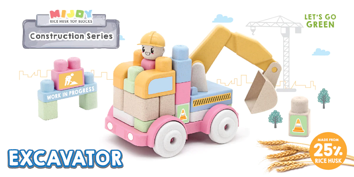 Sunta MIJOY blocks 40 Pieces Excavator