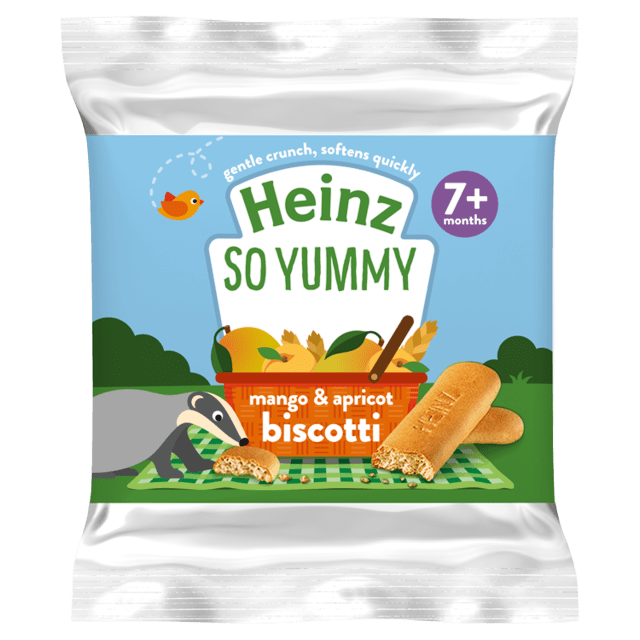 Heinz Mango & Apricot Biscotti Baby Snack – 7+ Months