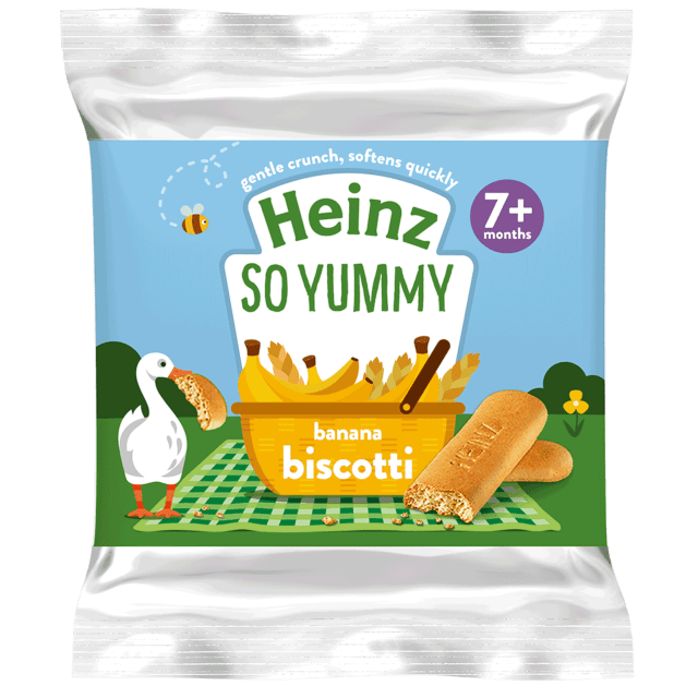 Heinz So Yummy Banana Biscotti Baby Snack – 7+ Months