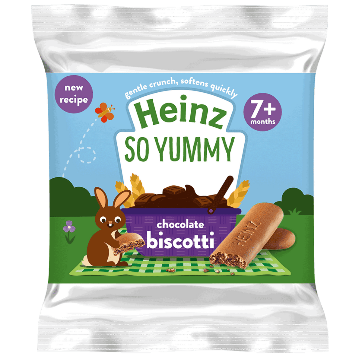Heinz So Yummy Chocolate Biscotti Baby Snack – 7+ Months