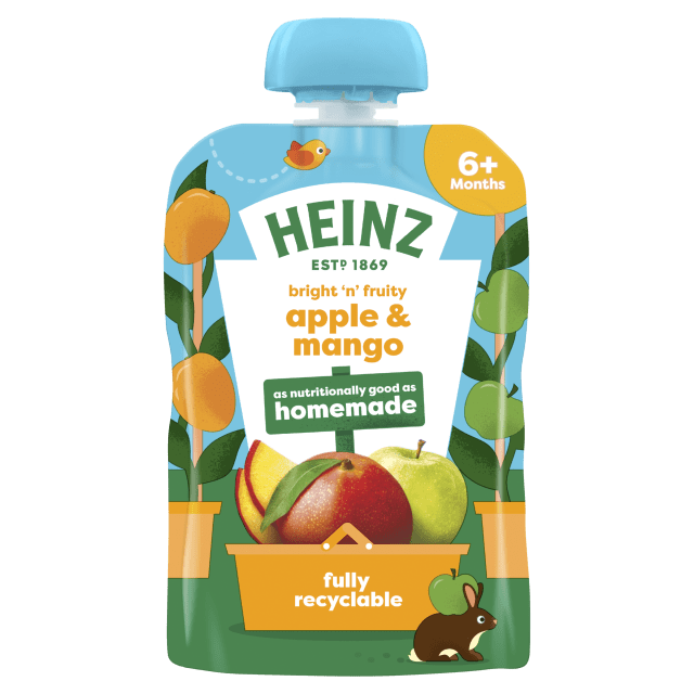 Heinz Apple & Mango Baby Food Pouch – 6+ Months