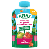 Heinz Apple & Strawberry Baby Food Puree – 6+ Months, 100g