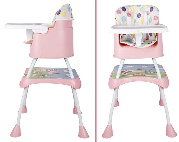 R For Rabbit High Chair Cherry Berry Grand Pink White