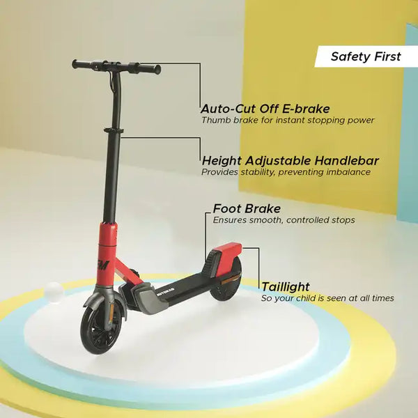 EMotorad Formula Fun Lil E Junior Ride on Scooter - Red