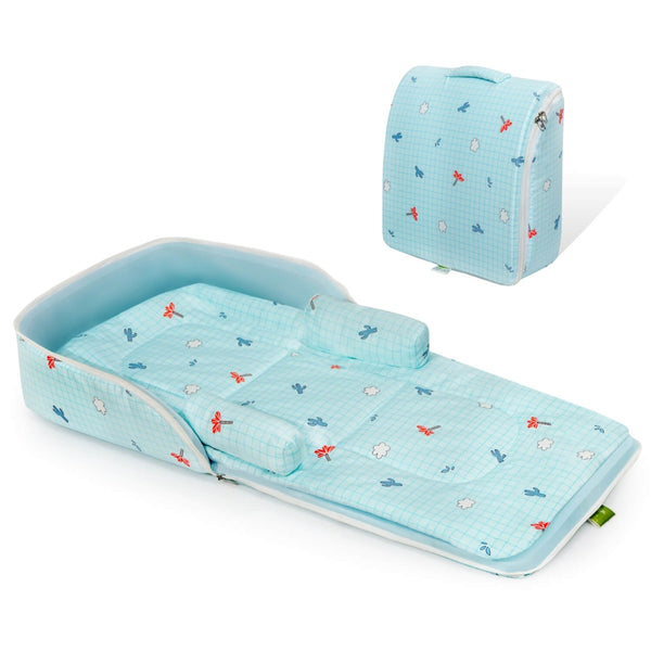 R For Rabbit Bedding Baby Nest Lite Blue