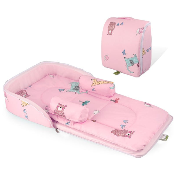 R For Rabbit Bedding Baby Nest Lite Blush Pink