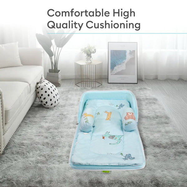 R For Rabbit Bedding Baby Nest Lite Sky Blue