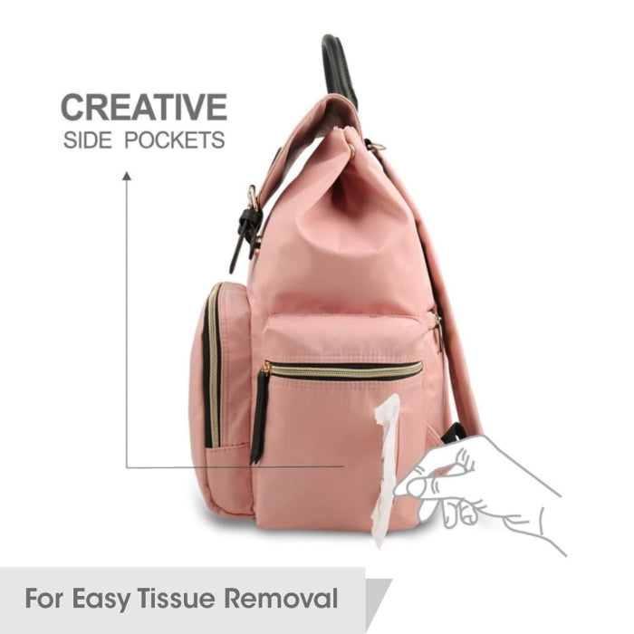 R For Rabbit Diaper Bag Caramello Bliss Pink
