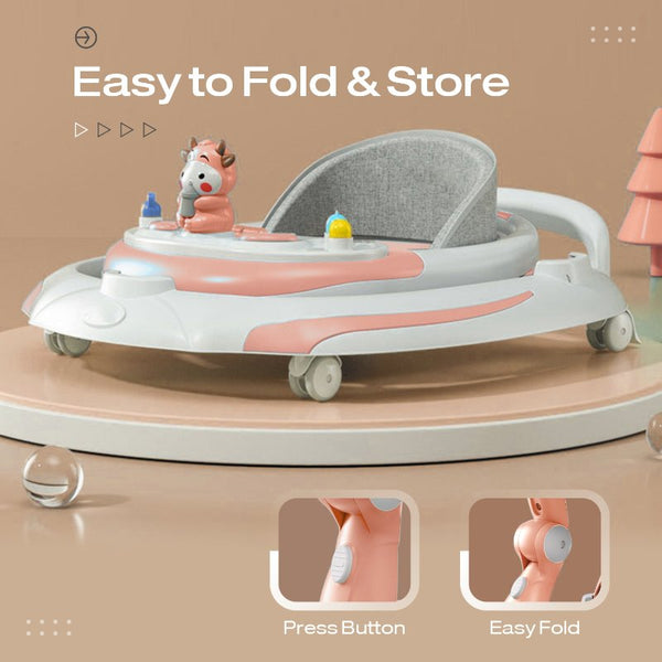 R For Rabbit Baby Walker Little Feet Plus Pink