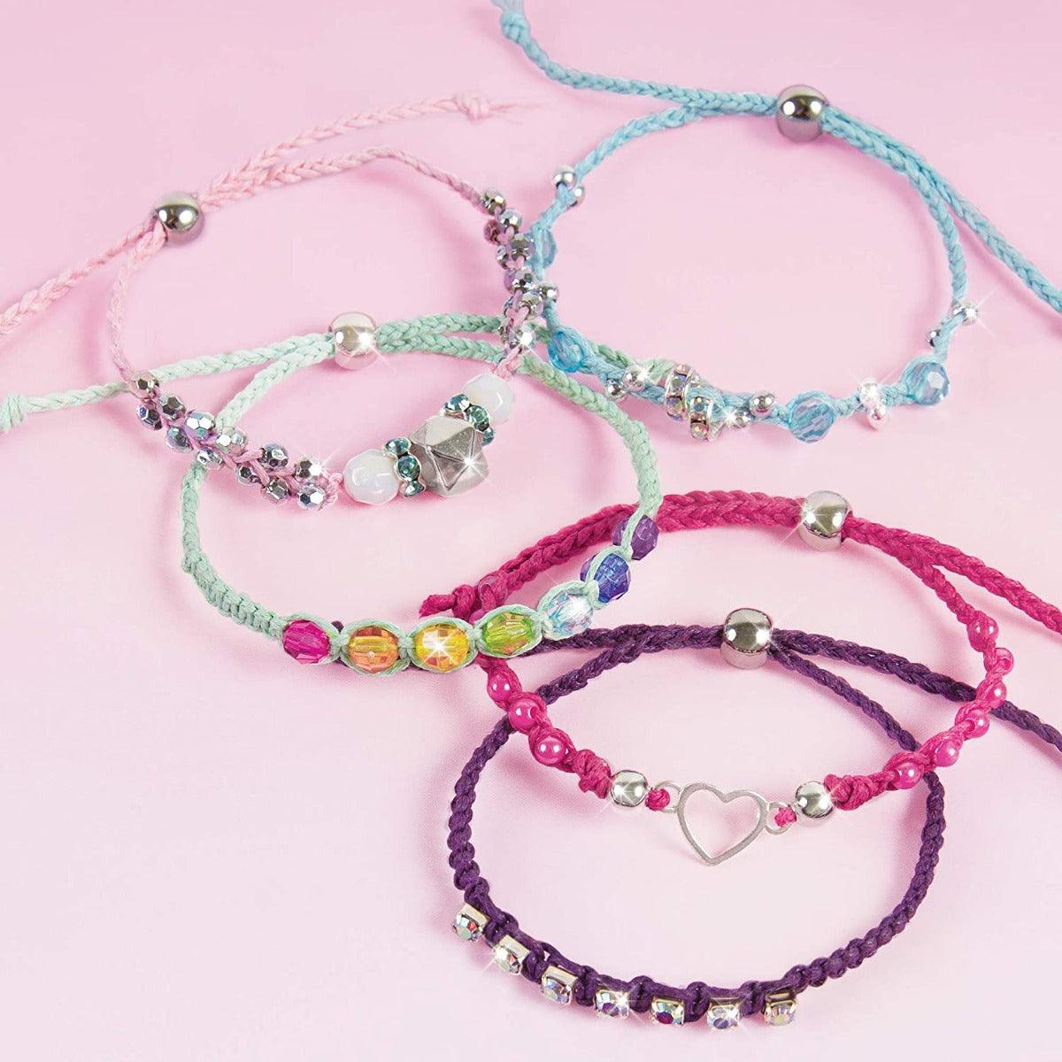 Make It Real Rainbow Bling Bracelets DIY Jewelry Kit 8Y+ Multicolor