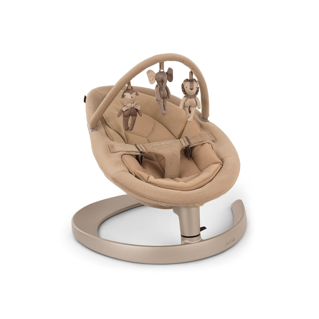 Nuna LEAF Grow Baby-to-Big-Kid Bouncer with Toy Bar – Teddy