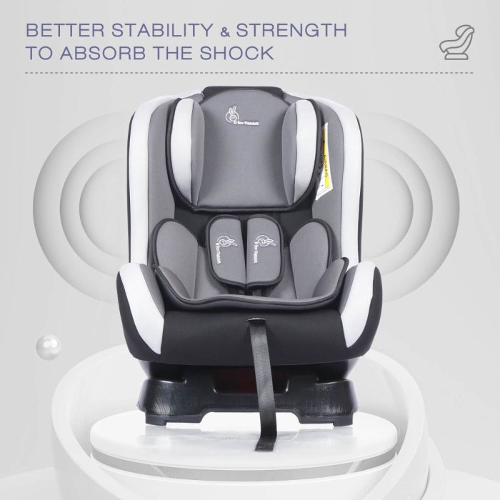 R For Rabbit Car Seat Jack N Jill Black Grey