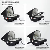 R For Rabbit Car Seat Picaboo Black Grey