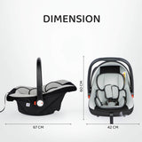 R For Rabbit Car Seat Picaboo Black Grey