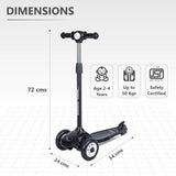 R For Rabbit Scooter Road Runner Junior Black