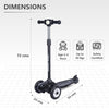 R For Rabbit Scooter Road Runner Junior Black