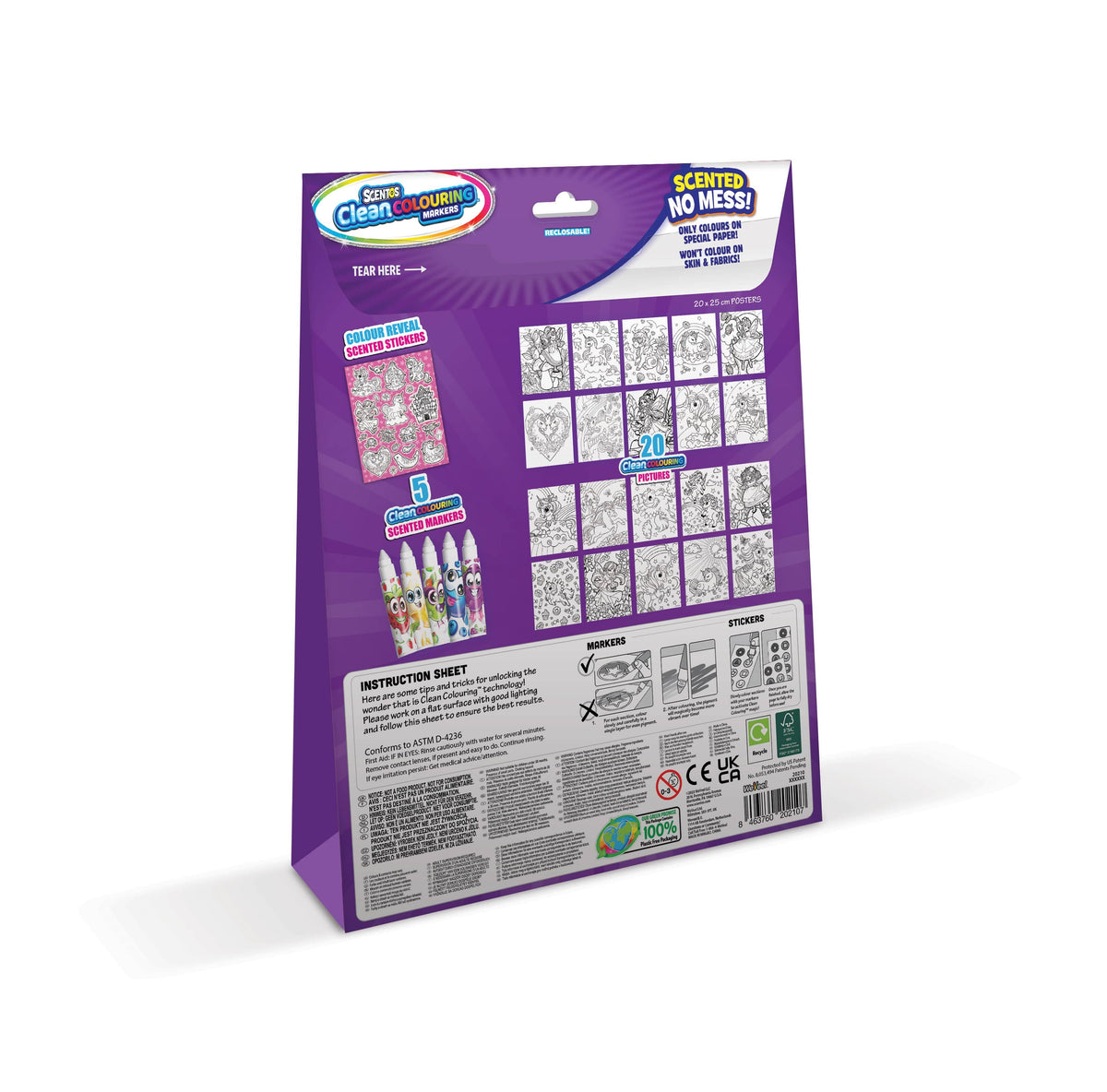 Scentos CleanColouring Markers Enchanted Set