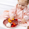 Bibado Silicone Suction Divider Plate - Blush Pink