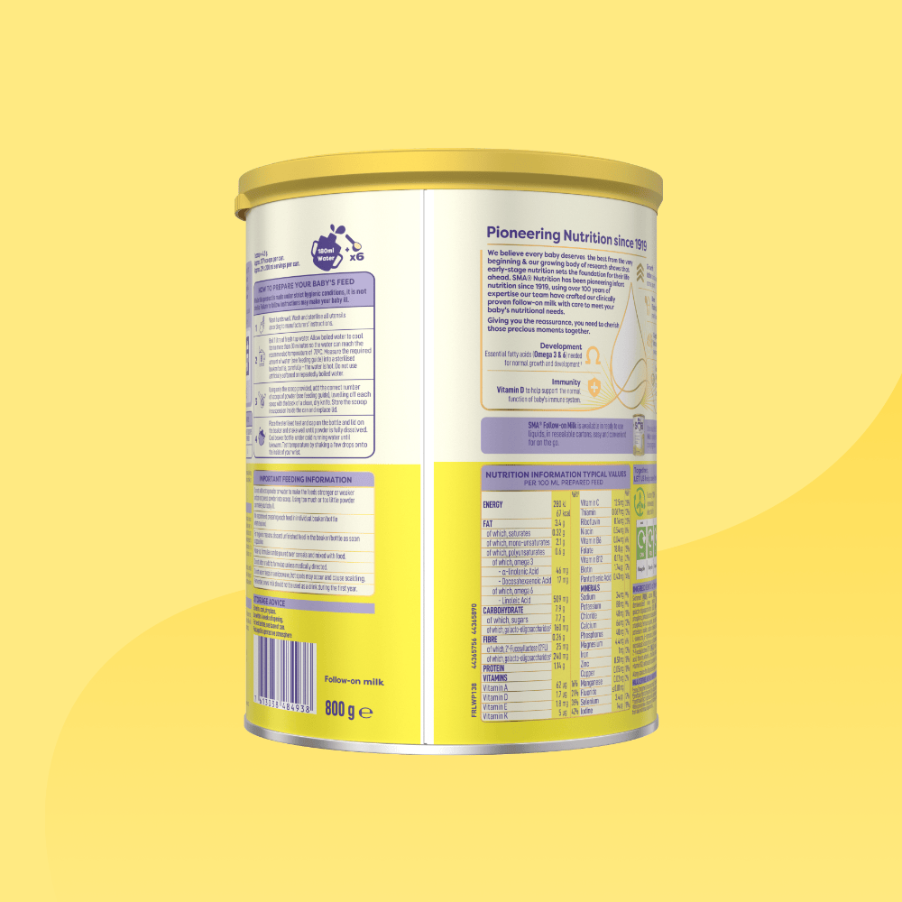 SMA Pro Follow-On Baby Milk Formula Stage 2 – 6–12 Months, 800g