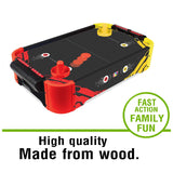 iToys Tabletop Air Hockey Small – Red, Black & Yellow