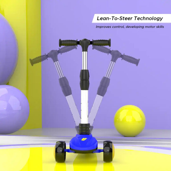 EMotorad Formula Fun Speed Glide Ride on Scooter - Blue
