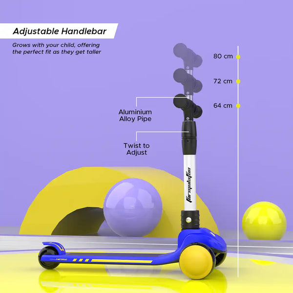 EMotorad Formula Fun Speed Glide Ride on Scooter - Blue