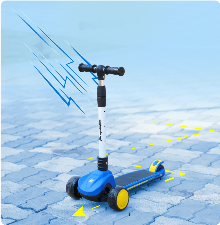 Formula Fun by EMotorad Speed Glide Kick Scooter 3Y+ Blue
