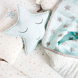 Masilo Organic Cotton Cot Bedding Set Sleepy Star 6 Piece – Blue