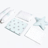 Masilo Organic Cotton Cot Bedding Set Sleepy Star 6 Piece – Blue
