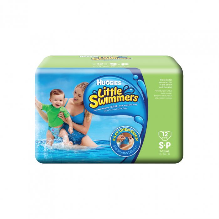 Huggies Little Swimmers Small 07 To 12 Kgs (Pack Of 12)