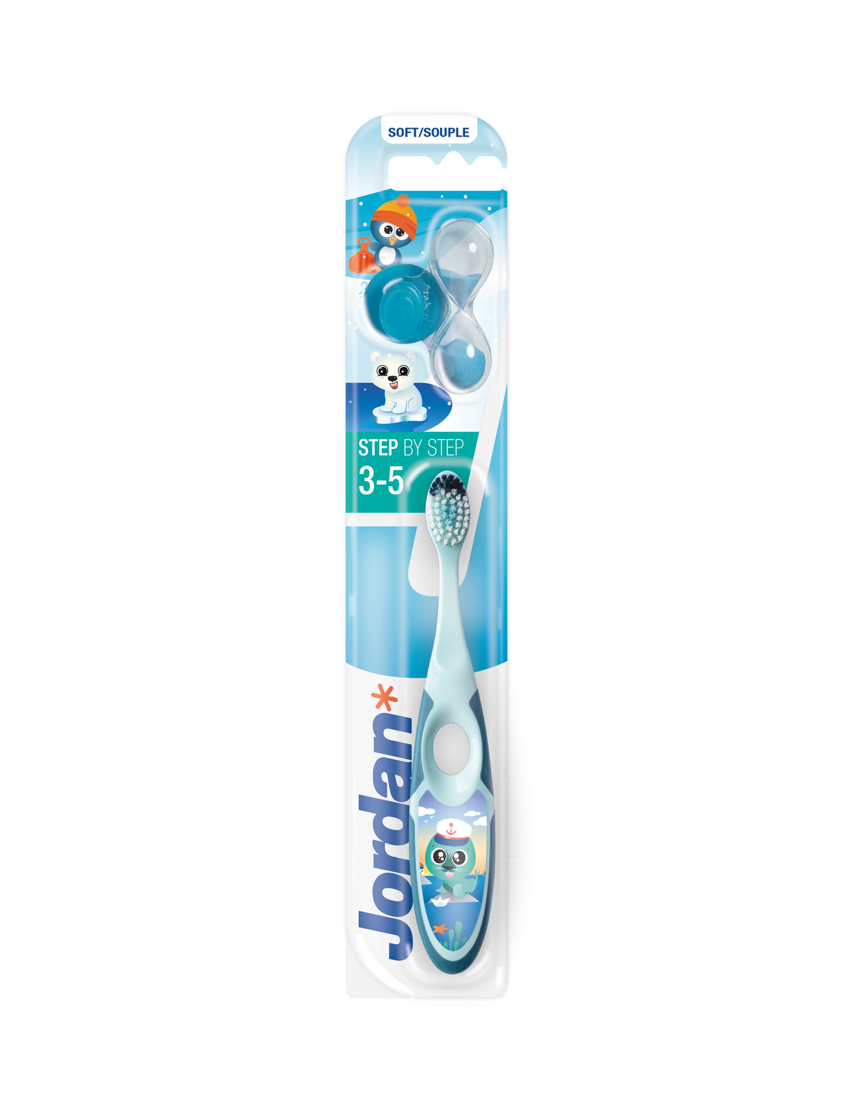 Jordan Step 3–5 Years Kids Toothbrush Soft Bristles – Assorted
