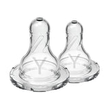 Dr. Brown’s Natural Flow Narrow Y-Cut Nipple 2-Pack 9m+ Clear