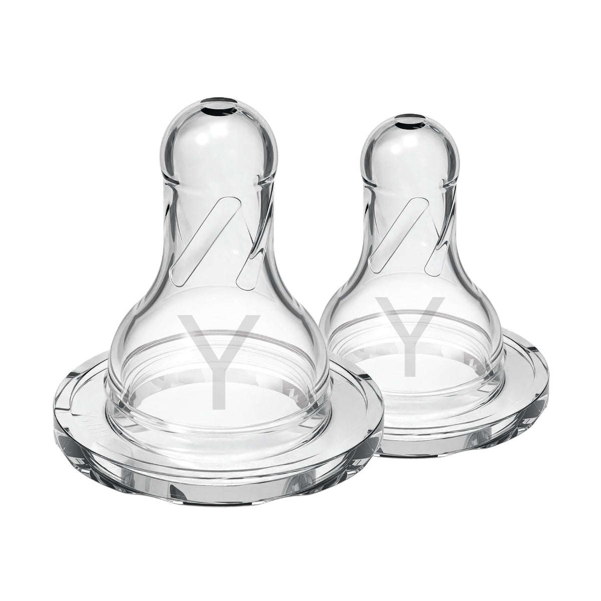 Dr. Brown’s Natural Flow Narrow Y-Cut Nipple 2-Pack 9m+ Clear