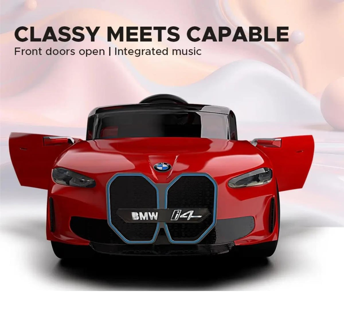 Formula Fun by EMotorad BMW i4 Electric Ride-On Car 3-7Y Red