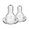 Dr. Brown’s Natural Flow Narrow Level 4 Nipple 2-Pack 9m+ Clear
