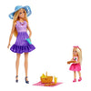Barbie Family & Friends Picnic Playset with 2 Dolls & 9 Accessories Multicolour