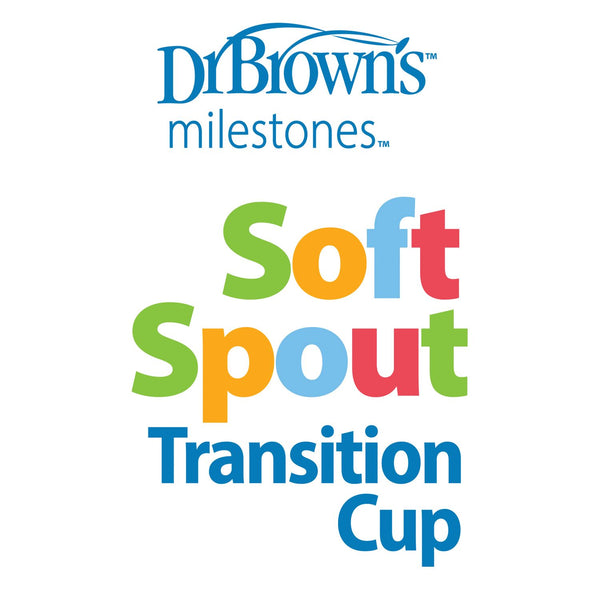 Dr Browns Soft Spout Transition Cup 6 Oz - Blue