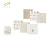 Bebe Favour 100% Cotton Baby Washcloths – Cream, Pack of 6