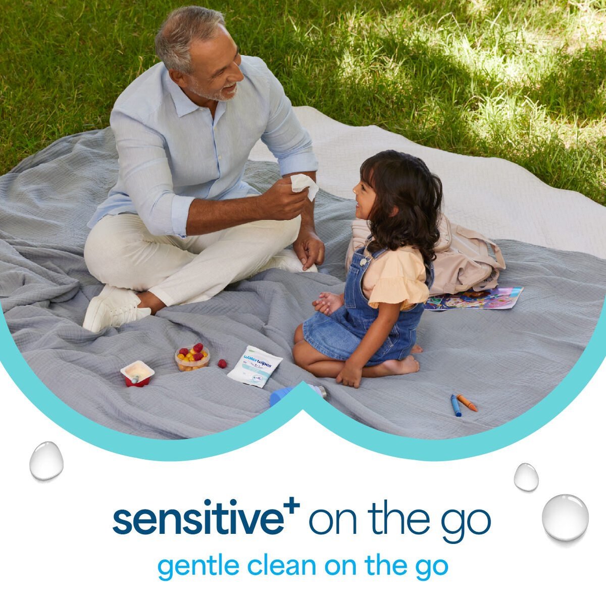 WaterWipes Sensitive+ On The Go Wipes Pack of 10