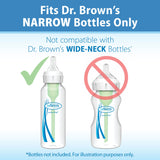 Dr. Brown’s Natural Flow Narrow Level 2 Nipple 2-Pack 3m+ Clear