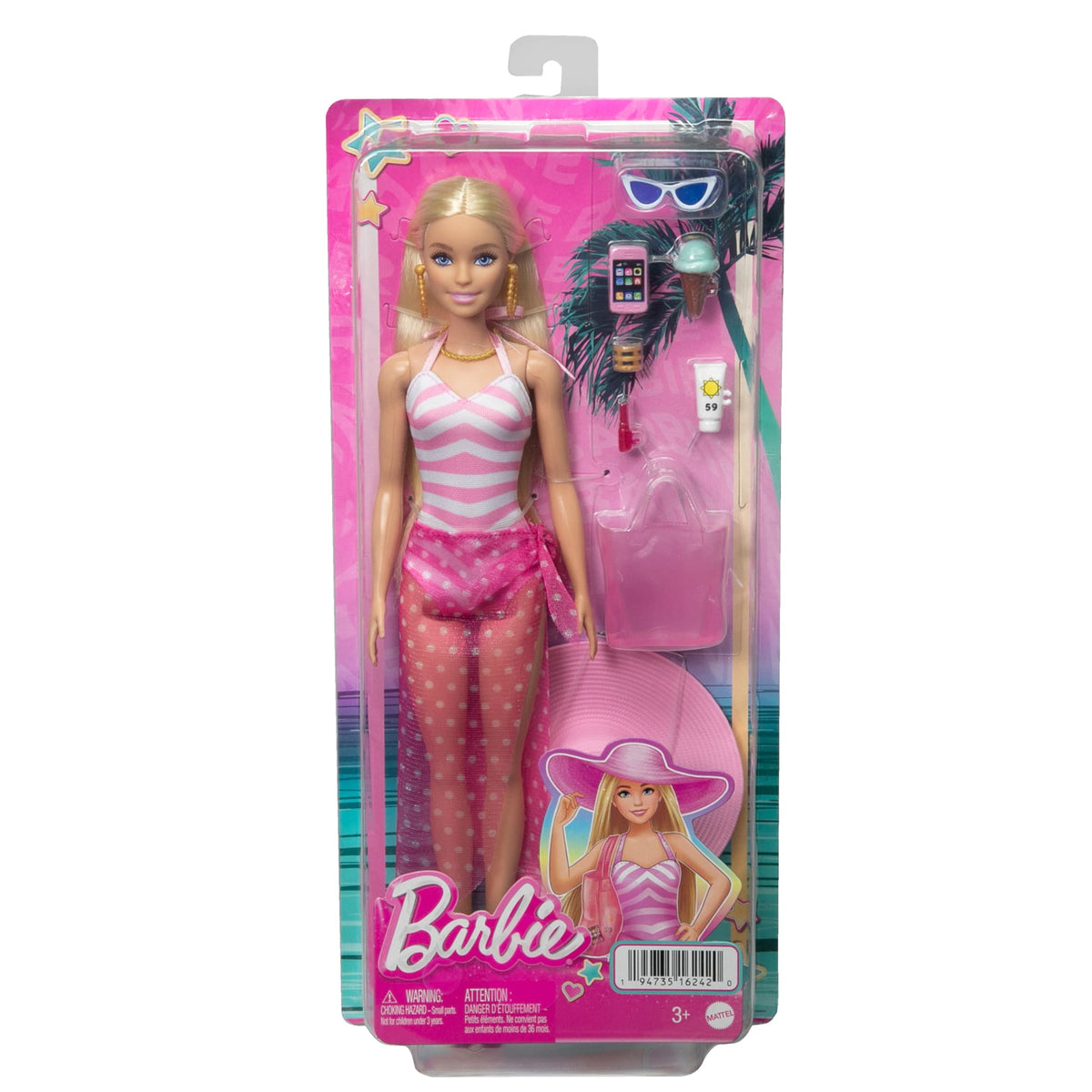 Barbie With Swimsuit And Beach Doll
