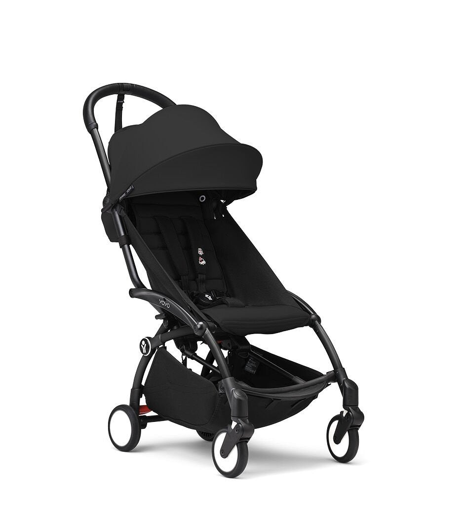 Babyzen YOYO³ Stroller with 6+ Colour Pack – Black Frame/Black