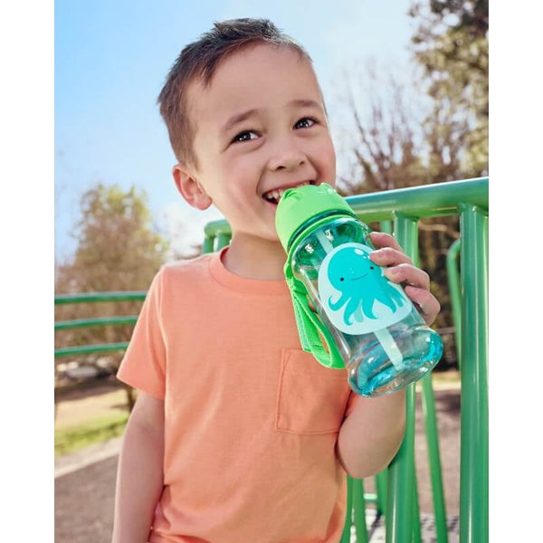Skip Hop Zoo Tritan Renew Straw Bottles - Octopus