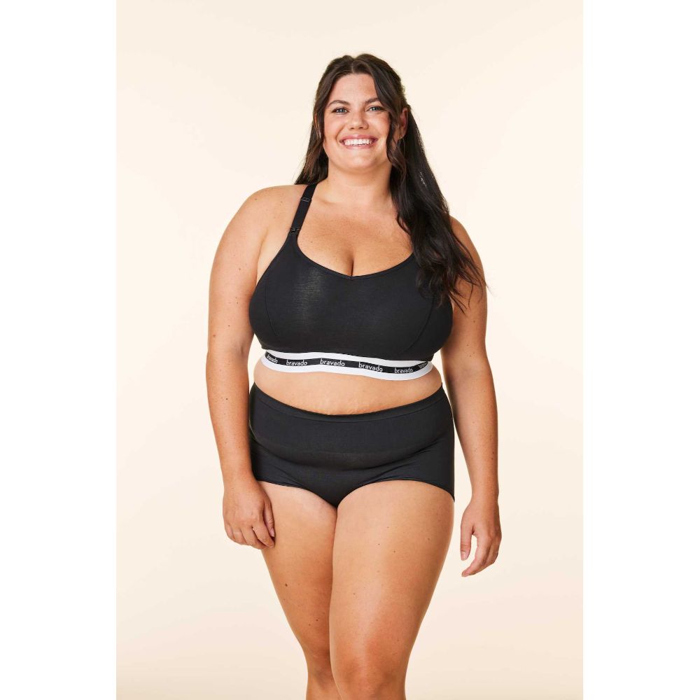 Bravado Original Full Cup Pumping and Nursing Bra Small Full Cup Black